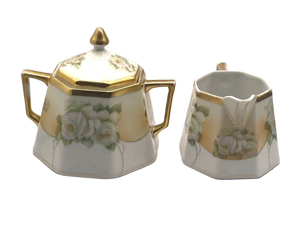 Vintage 1940's JSV Germany Cream and Sugar Set
